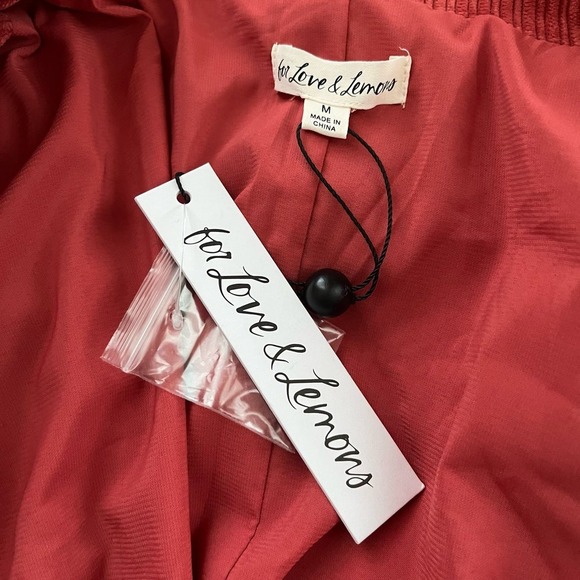 For Love And Lemons Red Corduroy Midi Dress - Picture 9 of 10